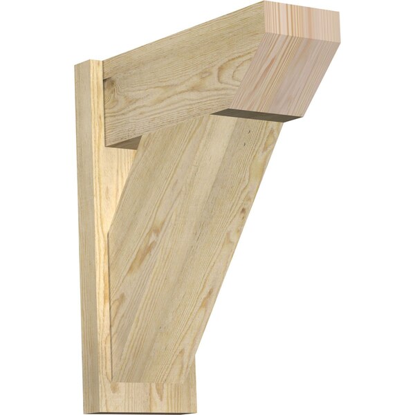 Ekena Millwork Traditional Slat Rough Sawn Outlooker, Douglas Fir, 8"W x 20"D x 24"H OUT08X20X24TRA06RDF - main